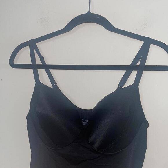 Spanx assets red hot label black bra spaghetti strap shape wear dress - Picture 5 of 8